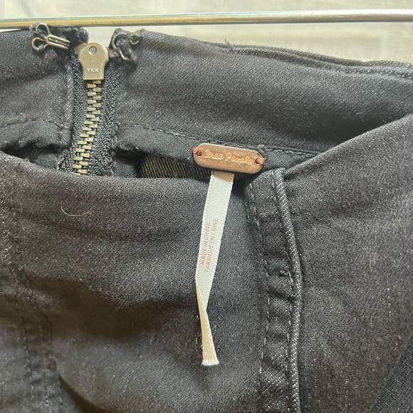 Free People Black Denim Mini Skirt! - Picture 3 of 3